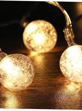 Round ball light string room atmosphere, bubble ball outdoor