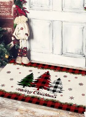 Christmas Decoration Floor Mat Entrance Door Bedroom Bath To