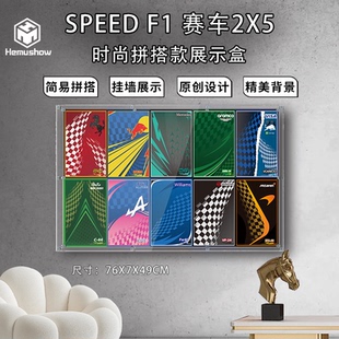 盒沐箱储适用于speed赛车F1上墙77242 77244 77251亚克力展示盒