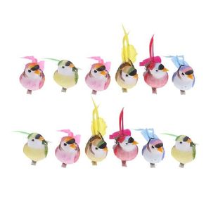 Birds Home Fotam Feathered Artificial Mini 新品 Craft 12pcs