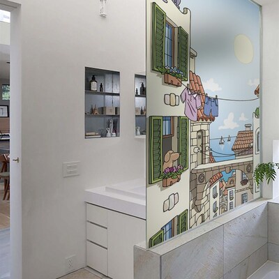 Customcized Size Windows Glass Film Door Stickers Kids Kinde