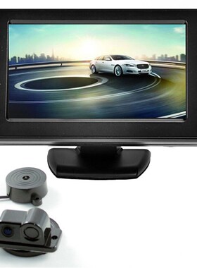2 in 1 Black Widen Viewing Angle TFT Car Rearview Camera Vid
