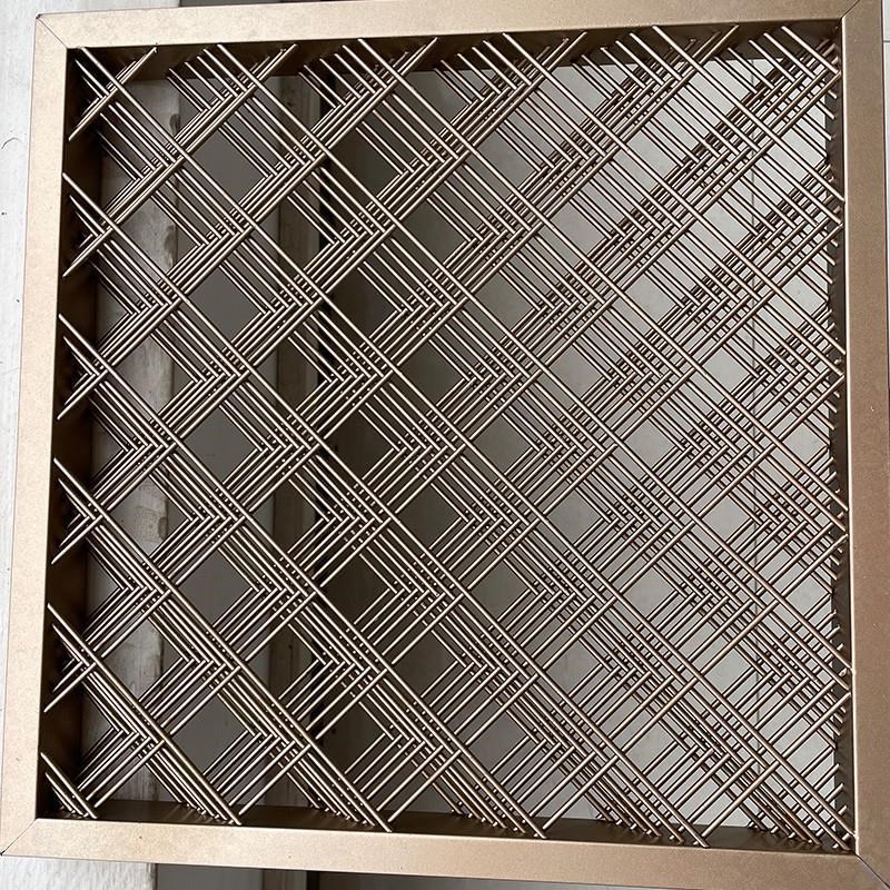 不锈钢金属装饰网孔板编织筛网隔断网g方格菱形网拉伸绳网不锈钢