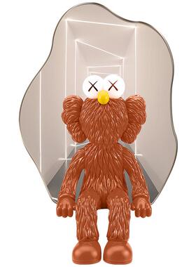 网红kaws暴力熊灯牌玄潮关饰画现代轻奢leM道d发光画客厅过背景装