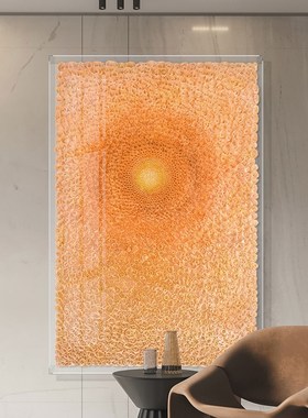 立体橙色花卉手工装饰画r《太阳花》北欧ins风客厅玄关氛围感挂画