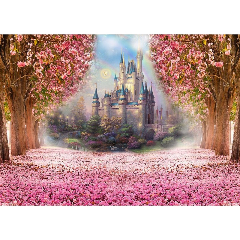 Princess Backdrop pGirl Birthday Party Banner Fairytale Cast