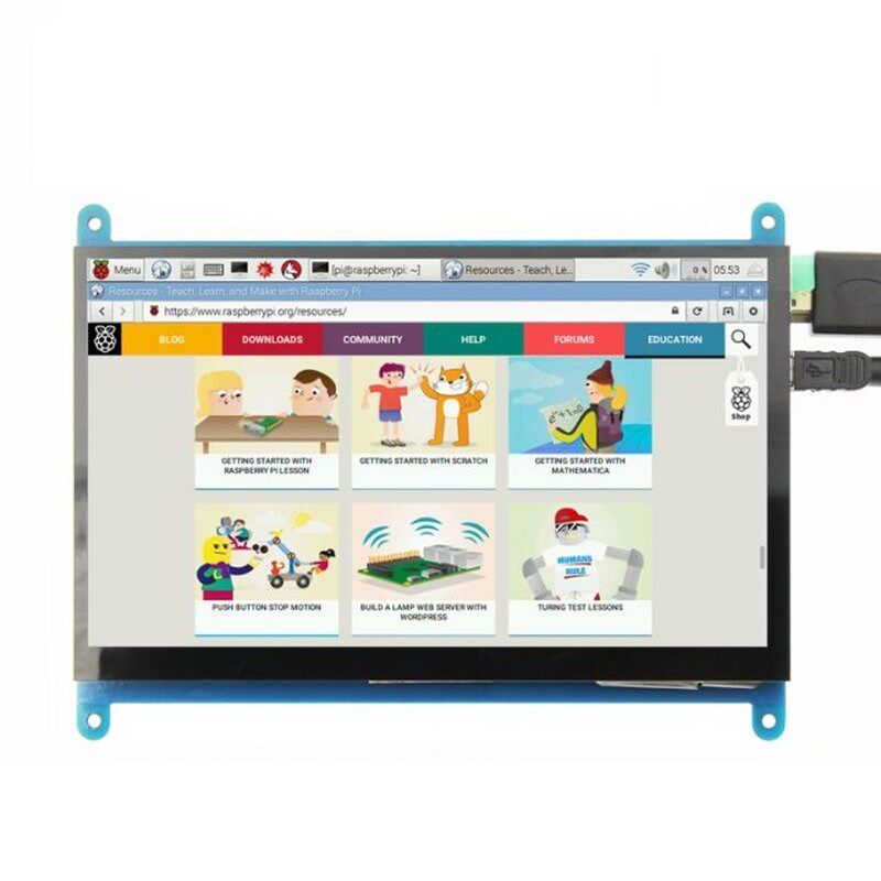 For Raspberry pi 7inch HDMI LCD DCapacitive 5 Point Touch Sc