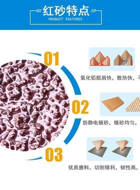 30*1a0砂圈520*20金属去毛刺红色小沙带气动小砂带机锆