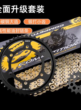 适用川崎GcPZ/GPX500/600摩托车大小飞齿轮静音油封炼条套炼配件