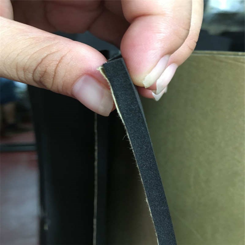 1*2米*厚15mm三元乙丙发泡带胶板 黑色减震EPDM背胶X板 隔音自粘