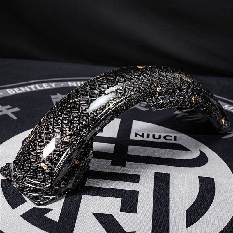 小牛电动UB/hU2/UQI改装大纹路金箔碳纤维九号机械师A10后挡泥板