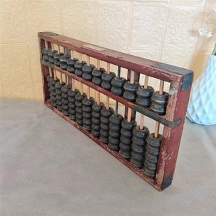 民俗老物件收藏品传统老式t实木算盘旧货算盘古董农村怀旧装饰摆