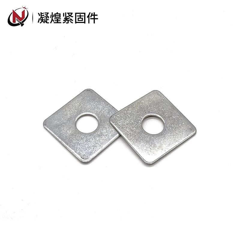 镀锌四方垫片方型平p垫正方形垫圈镀K锌加厚方平垫正方介子