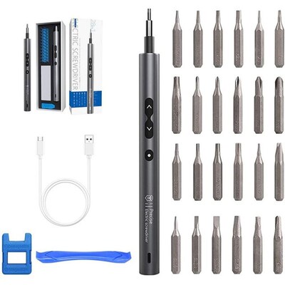 28 in 1 Has 24 Drill Bits and 3 Led LightMs and Magnetic Pad