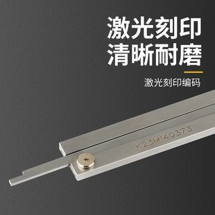 广陆数显游标卡尺带表内径高精度刻度线E不锈钢工业级卡尺0 150mm