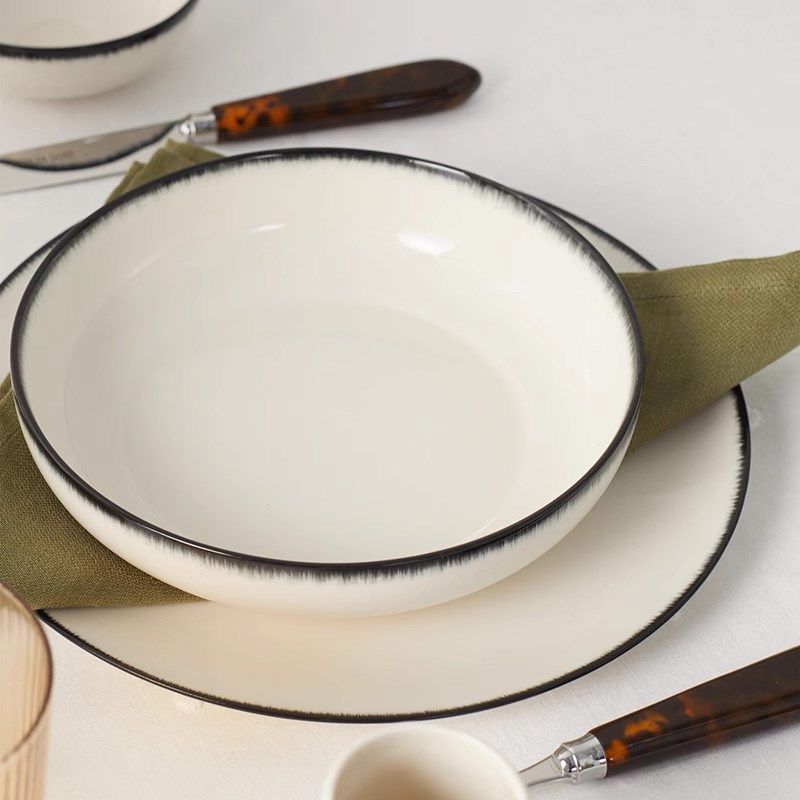 比利时Serax Ann Demevulemeester陶瓷深盘菜盘家用汤碗艺术餐具