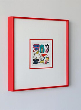 蜂鸟集 首发插画涂鸦Kim Hyeon JIu装饰画客厅书房小众极简挂画