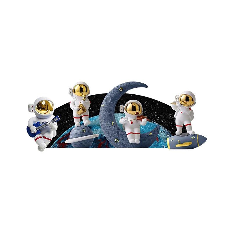 现代简约儿童房装饰画lqed灯创意氛围感宇航员卧室床头背景墙挂画,家居饰品,现代装饰画,淘宝优惠券,粉丝福利购,淘宝优惠卷