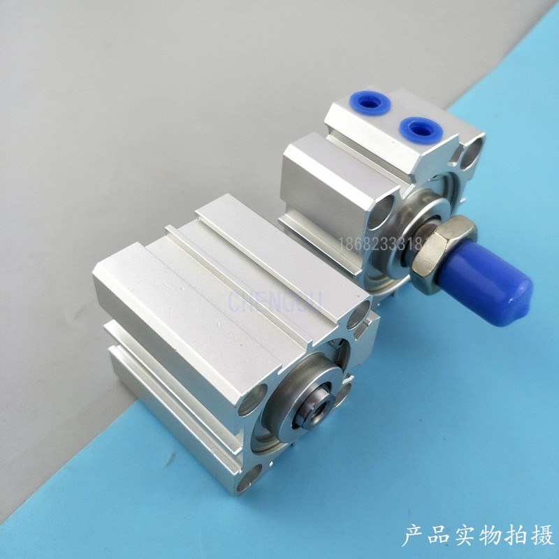 亚德客薄型气缸SDA80X5X10X15X2v0X25X30X35*40*45X50B-S SSA SDA