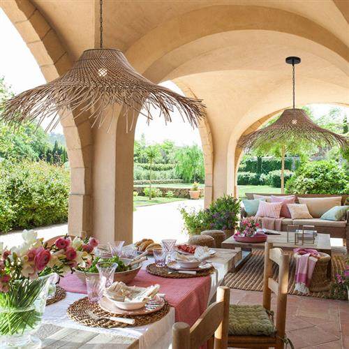 日式吊灯禅意茶室创意个性艺术展厅灯民宿户外灯饰东南亚草编吊灯