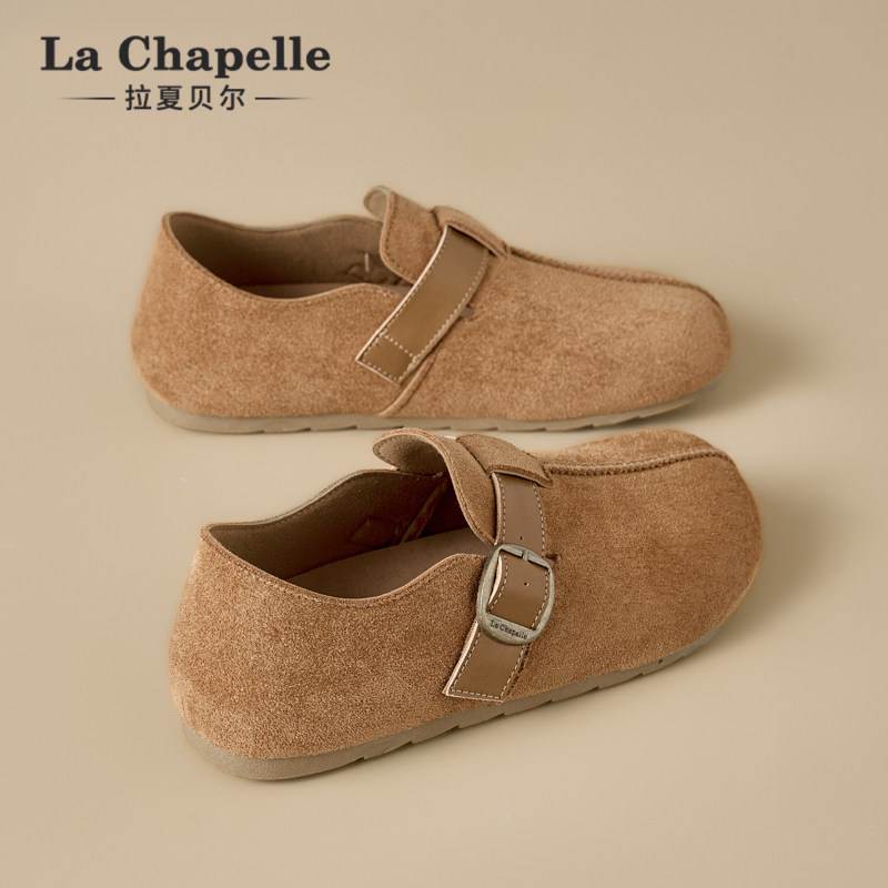 拉夏贝尔全包勃肯鞋女2026春季新款百搭复古单鞋一脚蹬懒人乐福鞋,女鞋,勃肯鞋/软木鞋,淘宝优惠券,粉丝福利购,淘宝优惠卷