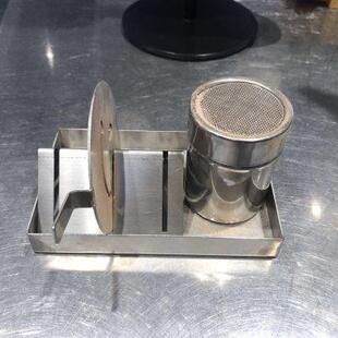 餐厅商用不锈钢器具可可粉笑脸磨具支架含底座定位小件
