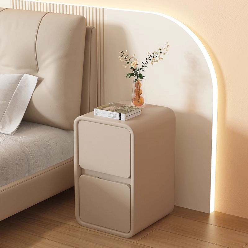 Tủ đầu giường nhỏ hiện đại đơn giản cực kỳ hẹp mini khoảng cách siêu hẹp thay thế 2530 cm căn hộ nhỏ hẹp tab đầu giường mini tab đầu giường nhỏ