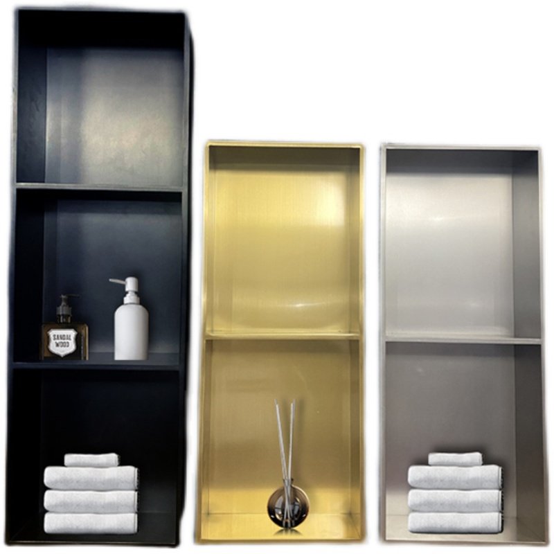 新卫生间不锈钢壁j龛隔板浴室置物架嵌入墙式淋浴房定制金属成品,家装主材,卫浴置物架,淘宝优惠券,粉丝福利购,淘宝优惠卷