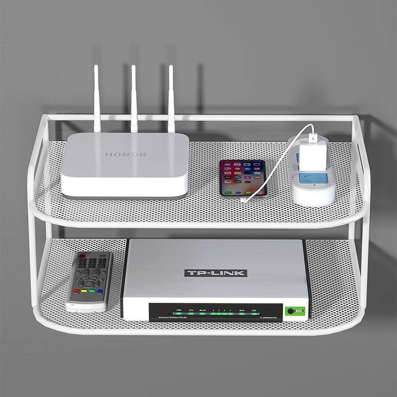 新路由器放置架wifi墙上收纳盒免E打孔挂墙上电视机机顶盒壁挂置,收纳整理,路由器收纳盒/架,淘宝优惠券,粉丝福利购,淘宝优惠卷