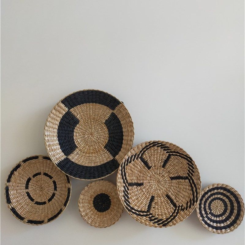 新宅基风墙饰壁挂墙面手工编织挂A件东南亚风格装饰立体背景墙面,家居饰品,壁饰,淘宝优惠券,粉丝福利购,淘宝优惠卷