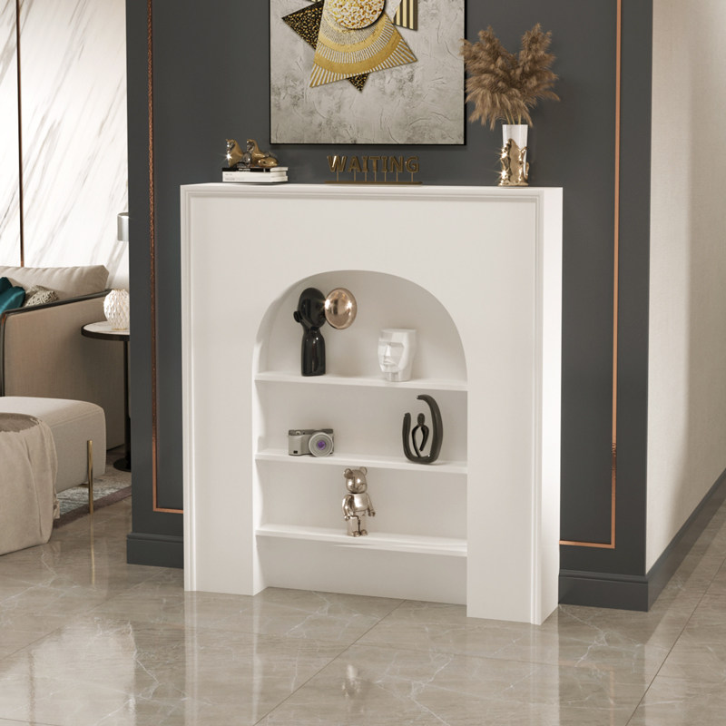 新带灯艺术简约壁炉墙边柜u玄关柜ins风墙边装饰柜客厅层次洞穴装,住宅家具,壁炉架/壁炉柜,淘宝优惠券,粉丝福利购,淘宝优惠卷