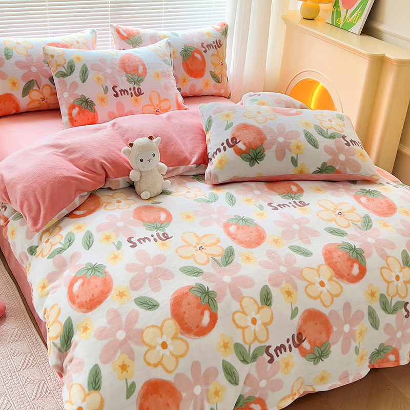 新定制冬季儿童珊瑚绒加厚被套y单件幼儿园卡通牛奶绒被罩垫套单,床上用品,被套,淘宝优惠券,粉丝福利购,淘宝优惠卷