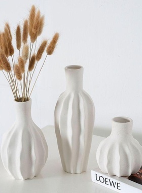 2025年新款北欧风陶瓷水培花瓶客厅创意插花装饰家居绿植摆件