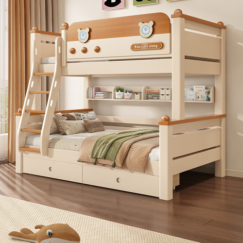 吕木居实木上下铺组合高低子母床