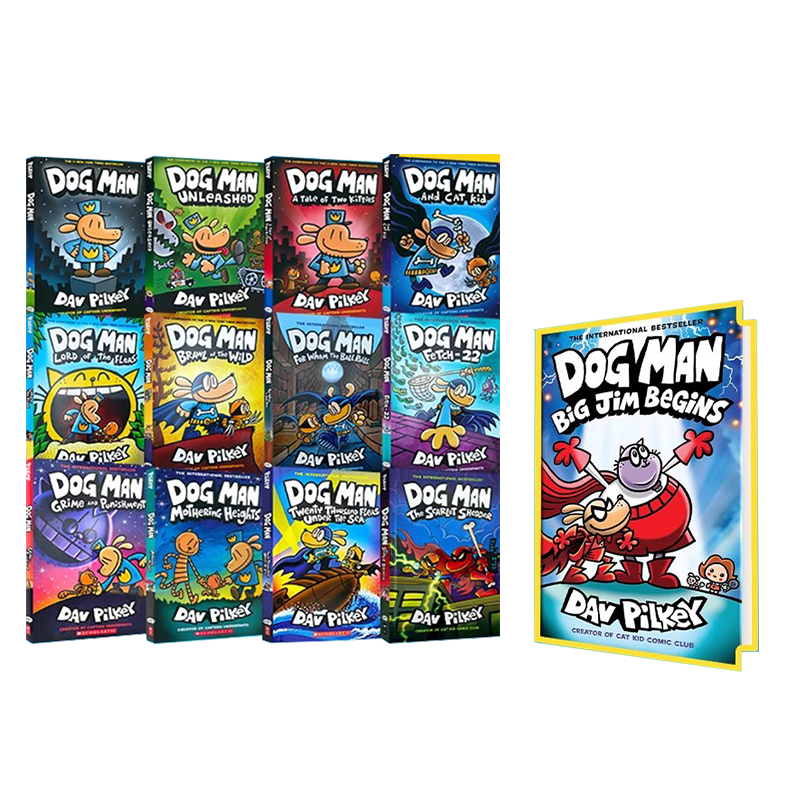 【英文原版】Dogman神探狗狗13册