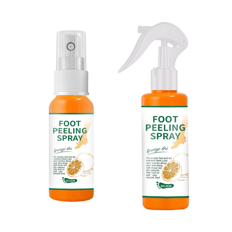 1PC 30/100ml New Foot Peeling Spray Natural Orange Essence P