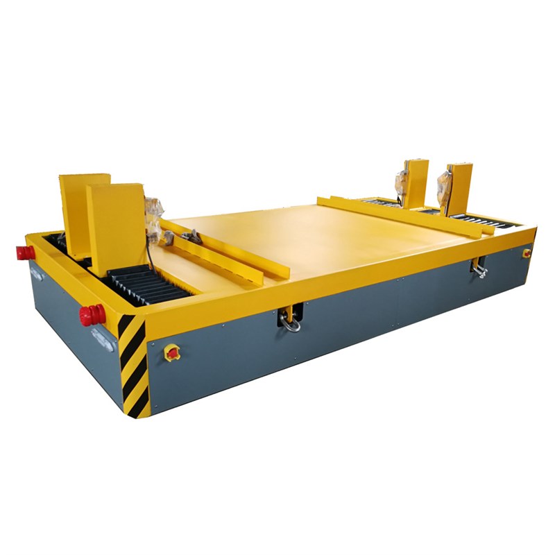 电缆盘搬运有轨穿梭车离合s器搬运5T轨道平板车物料转运轨道地平