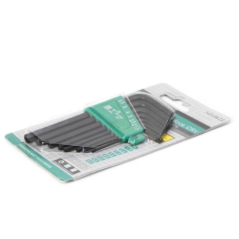 8 Pcs 1.5mm-6mm Hexagon Hex Allen Key Set WrPench Cycling Re