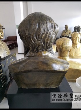 现货出售玻璃钢树脂彷铜物理学家麦克斯文半身像雕Z塑校园摆件