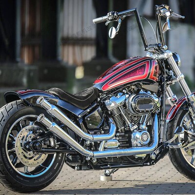 Thunderbike哈雷摩w托车软尾改装排气上掠套件路威司令用排气管