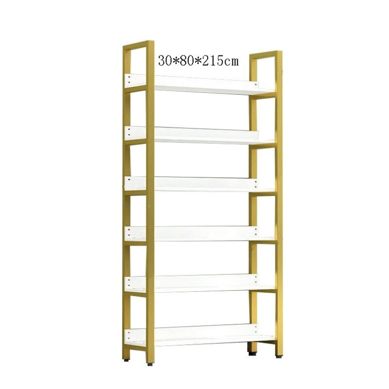 康迪普多层钢木置物架30*80*215cmJ自由组合超市便利店展示柜货架