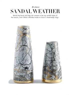 2019新品灰金石系列陶s瓷花瓶 现代样板房软装饰品 细口干花器摆