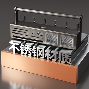 厨房刀具筷篓置物架多功能免打孔刀架一体筷子T筒放筷勺菜刀架