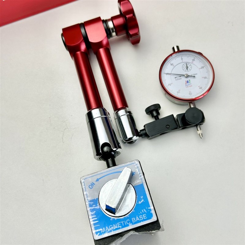 桂林磁力表d座带磁百分表头磁性座一套校正精密万向大表座强磁整