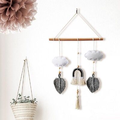 极速Attractive Boho Wall Decor Wood IBead Woven Wall Decor