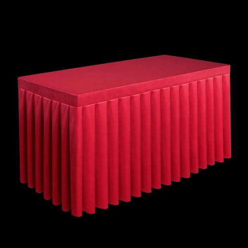 定制会议桌布f长方形桌套罩w酒店办公活动展会长条桌桌裙锦缎台布