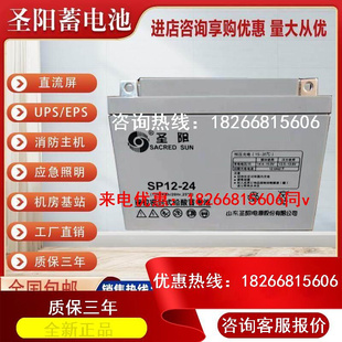 EPS系统备用电源消防系统 12V24AH直流屏UPS 24FR 圣阳蓄电池SP12