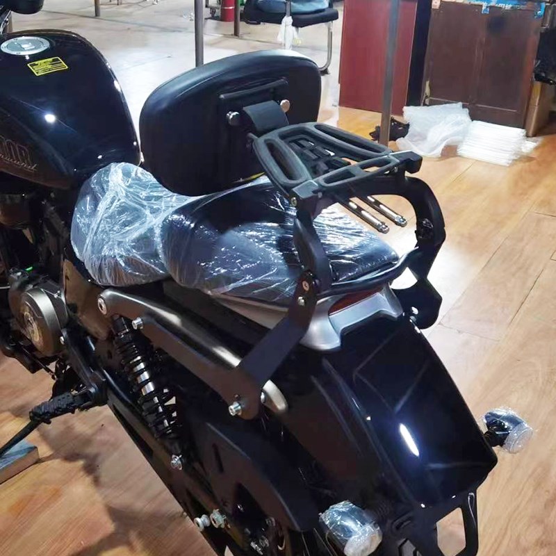 适用钱江QJ350-12E闪350摩托E车改装保险杠防摔护杠无损安装配件