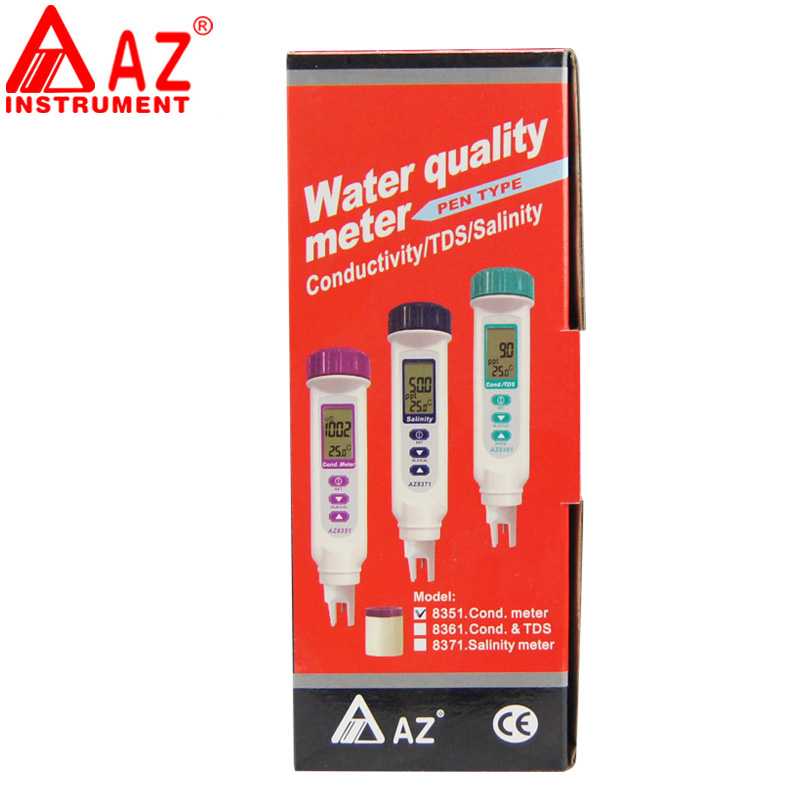 衡欣 AZ8351高精度电导率w仪 水质检测 电导率测试笔 电导率带温