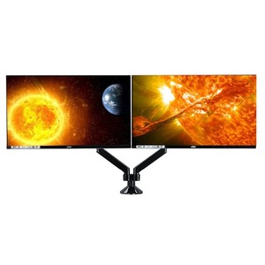 AOC 黑色双臂(DBX01)显示器支架/自F由悬停/桌面夹持/孔状安装/36